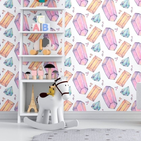 Papel de Parede Adesivo Pedras Preciosas N012144