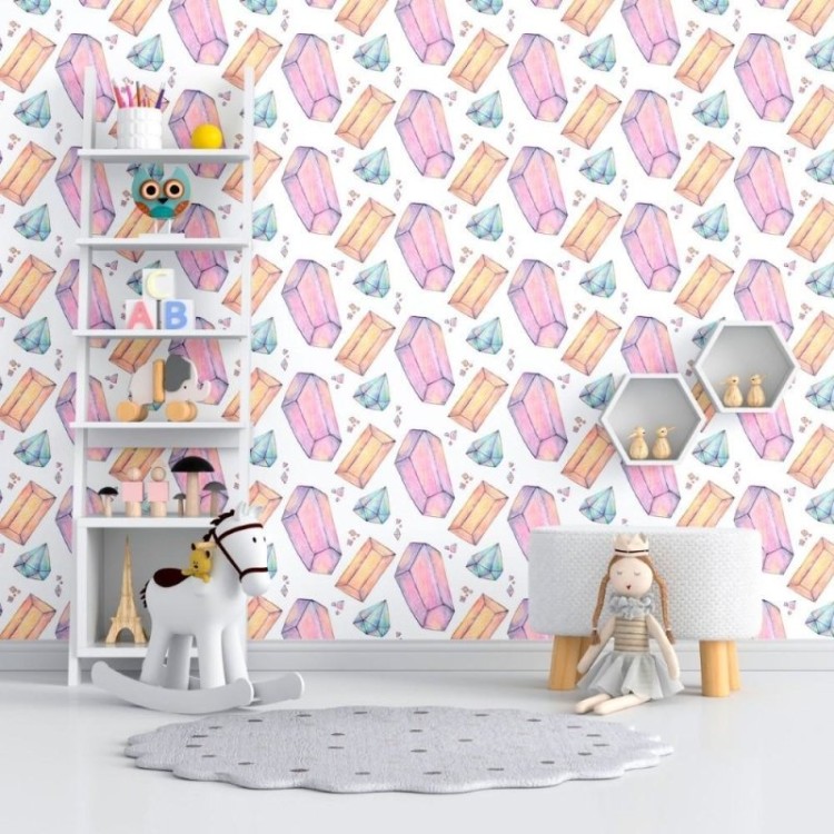 Papel de Parede Adesivo Pedras Preciosas N012144
