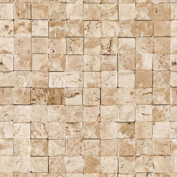 Papel de Parede Adesivo Pedras Quadradas Mármore NP037