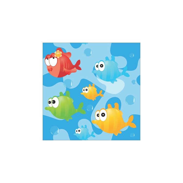 Papel de Parede Adesivo Peixes Coloridos 8