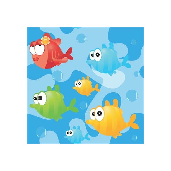 Papel de Parede Adesivo Peixes Coloridos 8