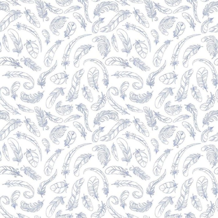 Papel de Parede Adesivo Penas  N010085