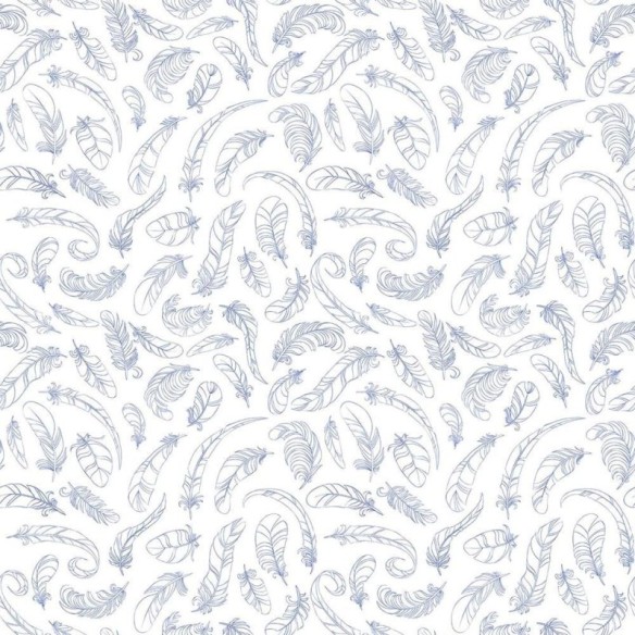 Papel de Parede Adesivo Penas  N010085