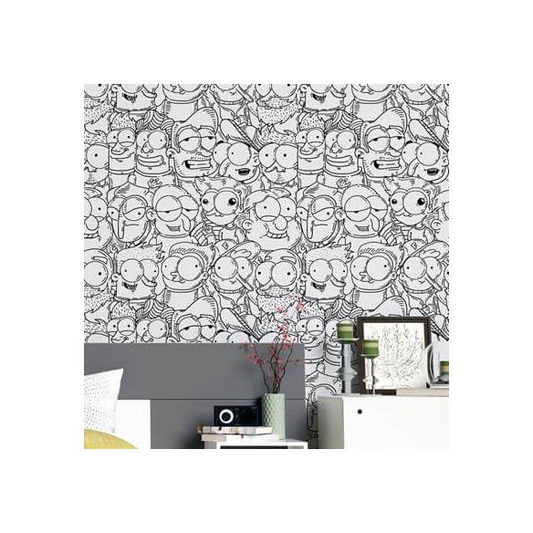 Papel de Parede Adesivo Personagem HQ N354521