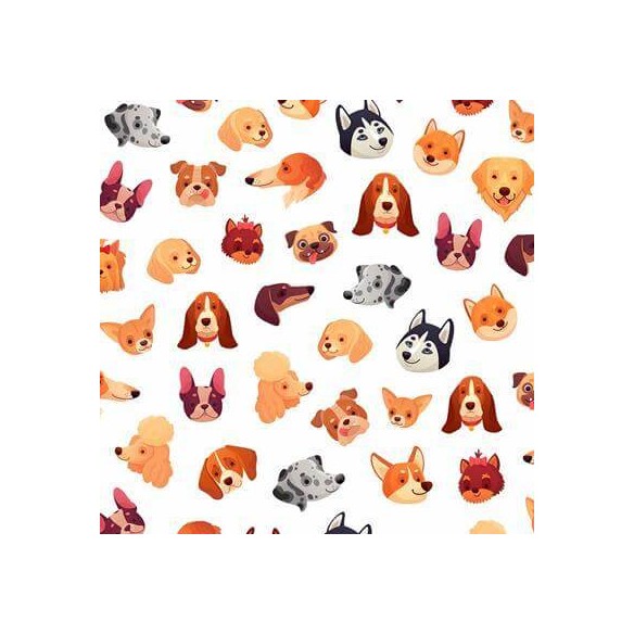 Papel de Parede Adesivo Pet Cachorro N24934