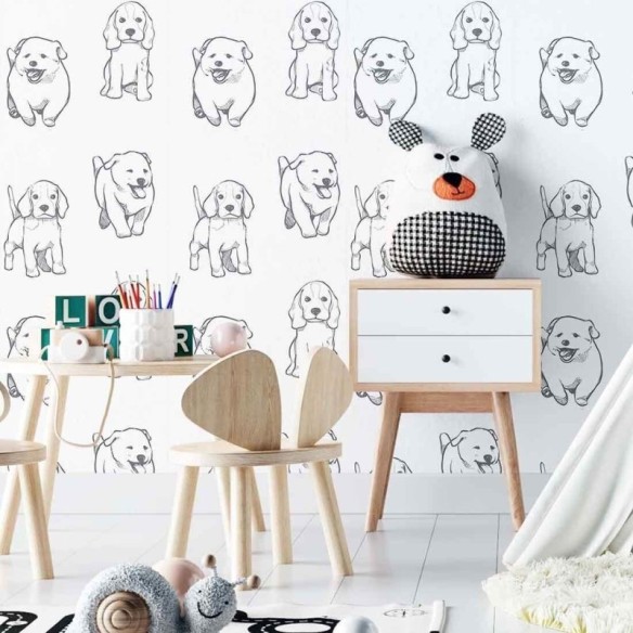 Papel de Parede Adesivo Pet Infantil N02033
