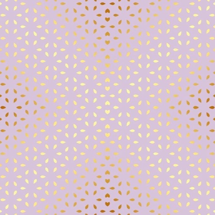 Papel de Parede Adesivo Pétalas Douradas sobre...