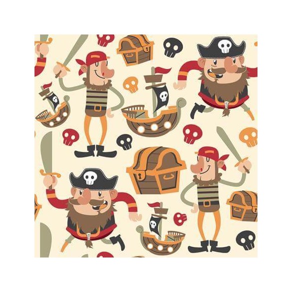 Papel de Parede Adesivo Piratas 375064426