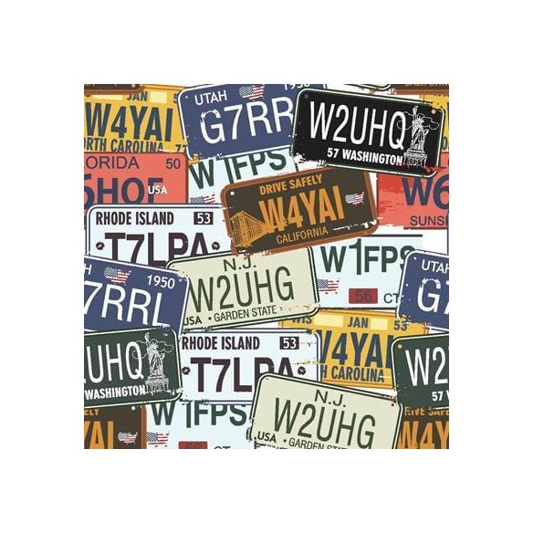 Papel de Parede Adesivo Placas 1449