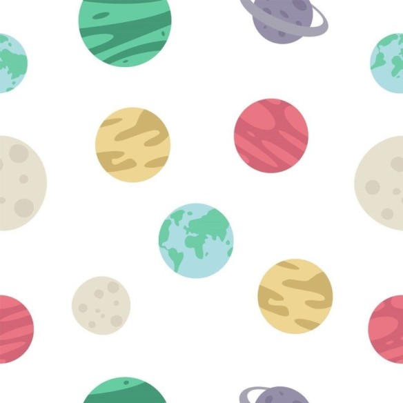 Papel de Parede Adesivo planetas
 N014154