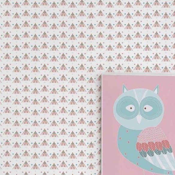 PAPEL DE PAREDE ADESIVO Poa Bebe 334212