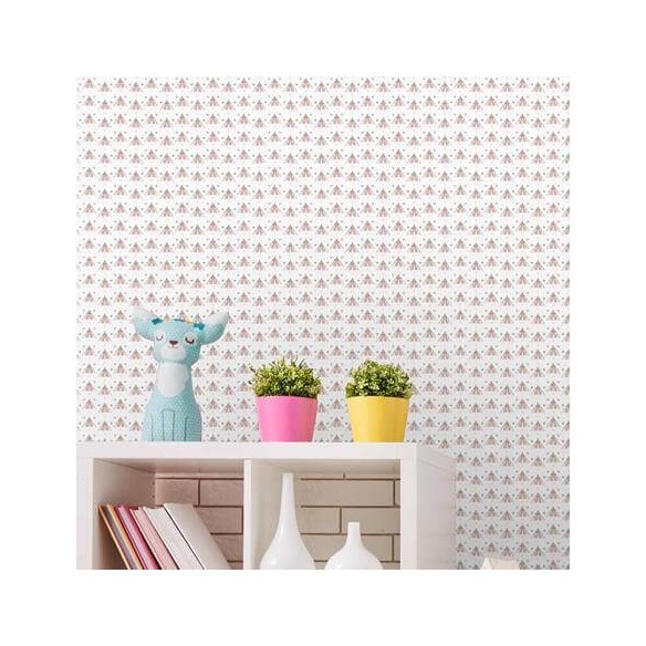 PAPEL DE PAREDE ADESIVO Poa Bebe 334212