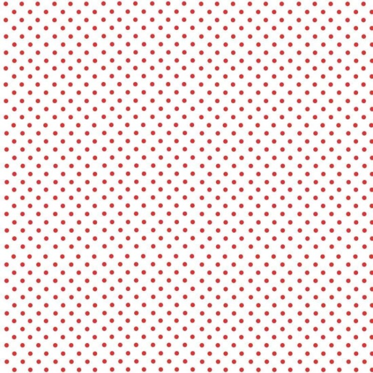 Papel de Parede Adesivo Poá Branco e Vermelho...