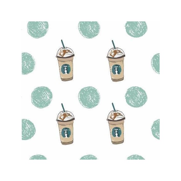Papel de Parede Adesivo Poá Café Jovem 24543