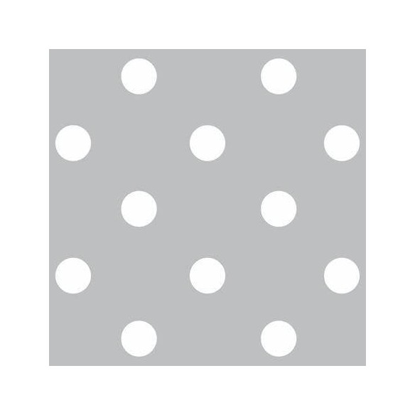Papel de Parede Adesivo Poá Cinza 758102