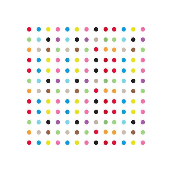 Papel de Parede Adesivo Poá Colorido 1110