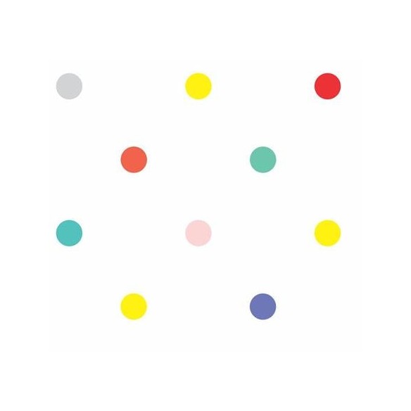 Papel de Parede Adesivo Poá Colorido 9717