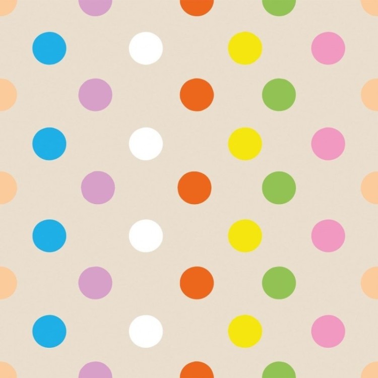 Papel de Parede Adesivo Poá Colorido N018104
