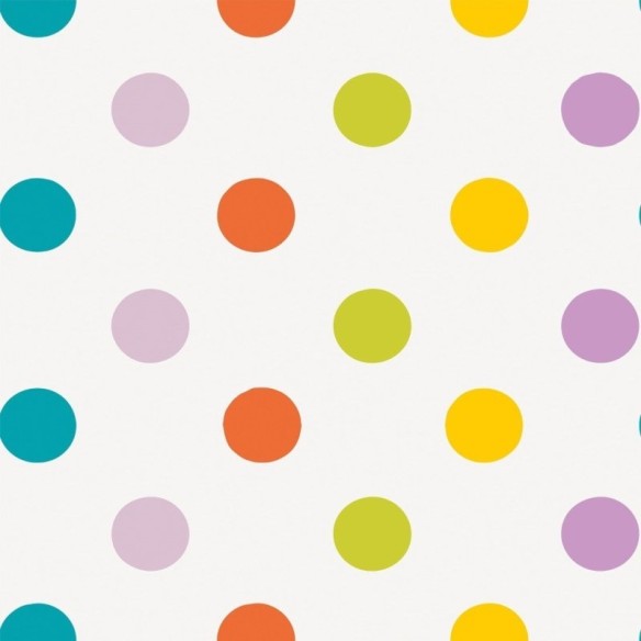 Papel de Parede Adesivo Poá Colorido N018105