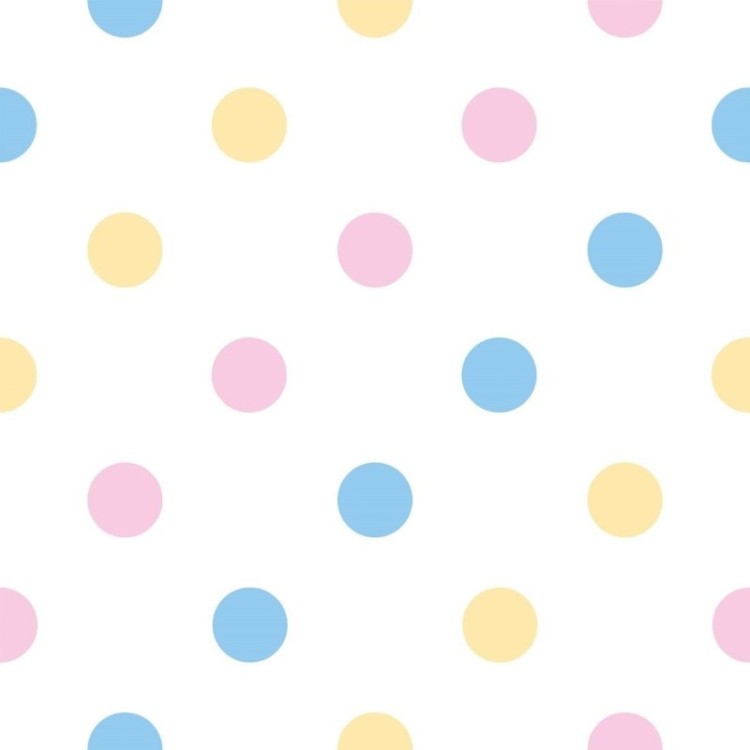 Papel de Parede Adesivo Poá Colorido N019076