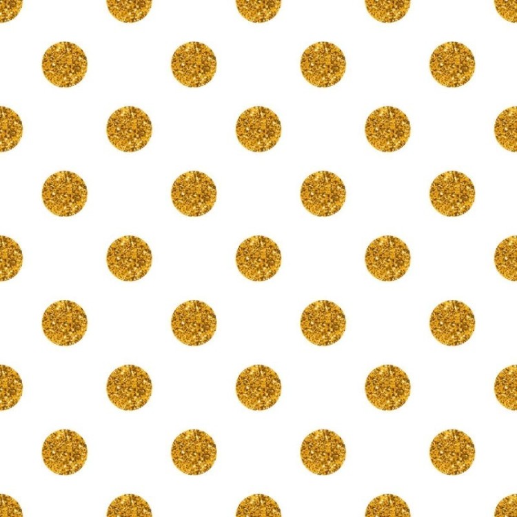 Papel de Parede Adesivo Poá Dourado Glitter N04033