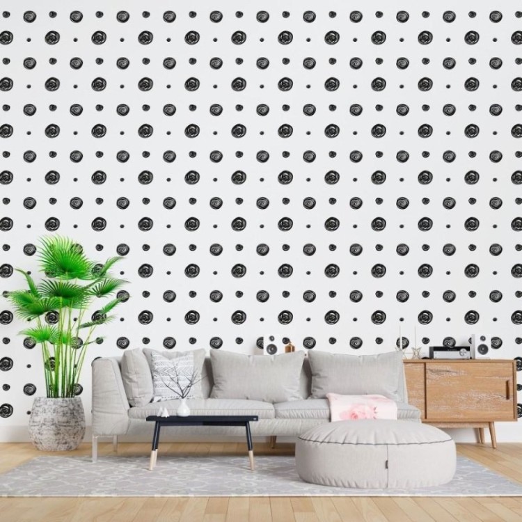 Papel de Parede Adesivo Poá Moderno N015104