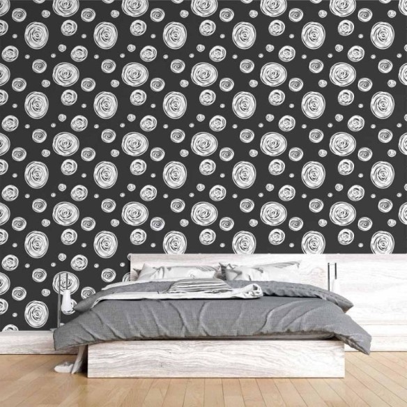 Papel de Parede Adesivo Poá Moderno N015105