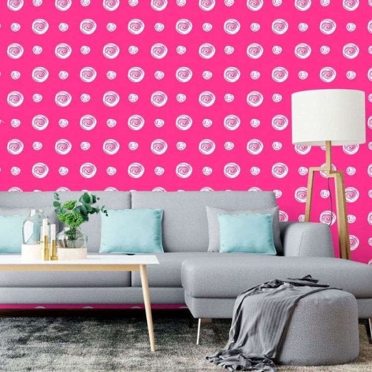 Papel de Parede Adesivo Poá Moderno N015106