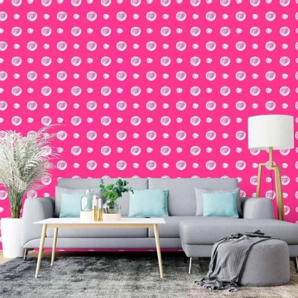 Papel de Parede Adesivo Poá Moderno N015106