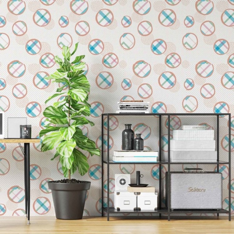 Papel de Parede Adesivo Poá N879D