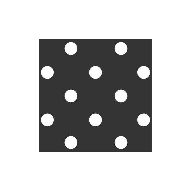 Papel de Parede Adesivo Poá Preto e Branco 758100