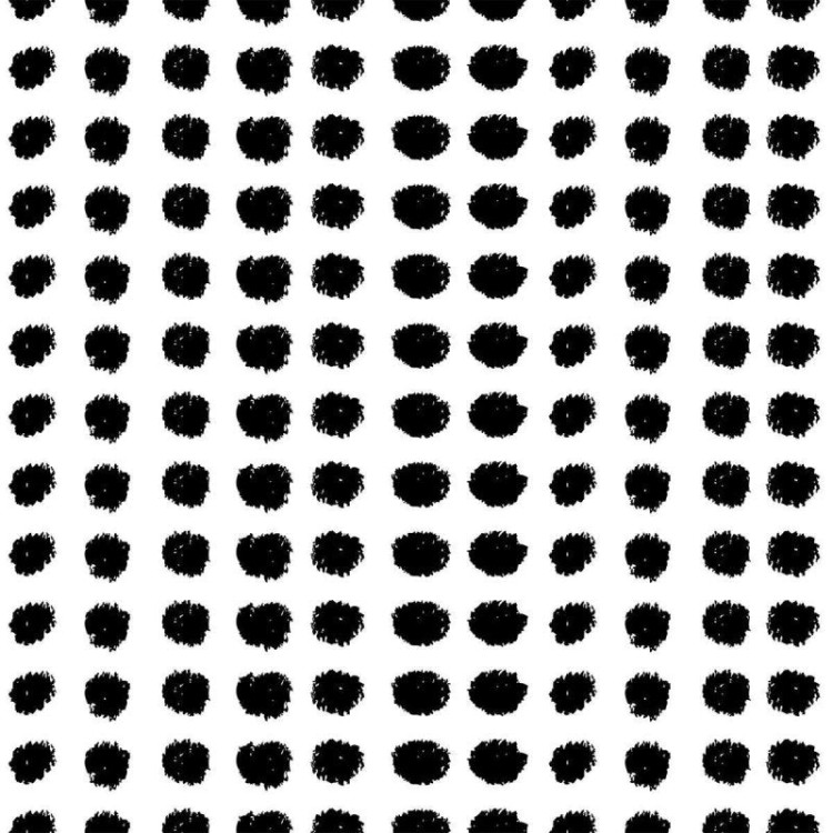 Papel de Parede Adesivo Poá Preto e Branco N010174