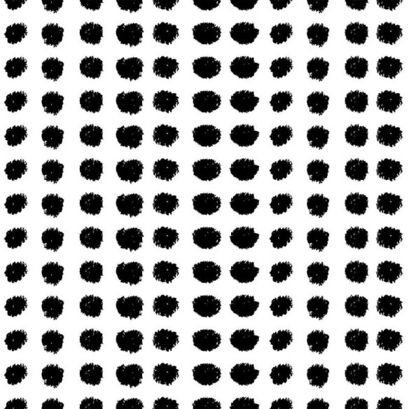 Papel de Parede Adesivo Poá Preto e Branco N010174