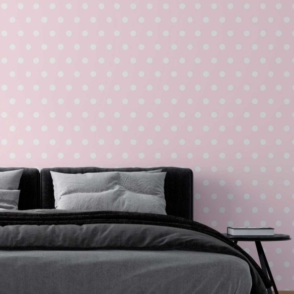 Papel de Parede Adesivo Poás sobre rosa N08182