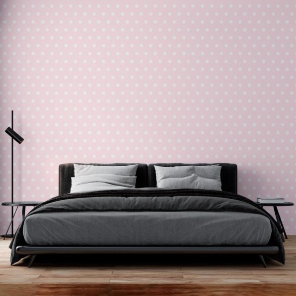 Papel de Parede Adesivo Poás sobre rosa N08182
