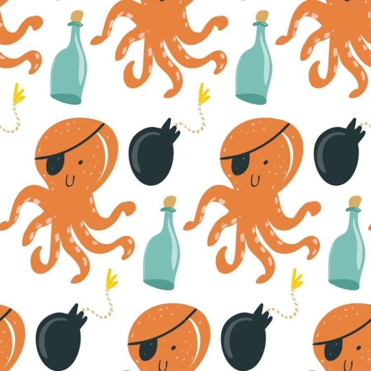Papel de Parede Adesivo Polvo Pirata N06159