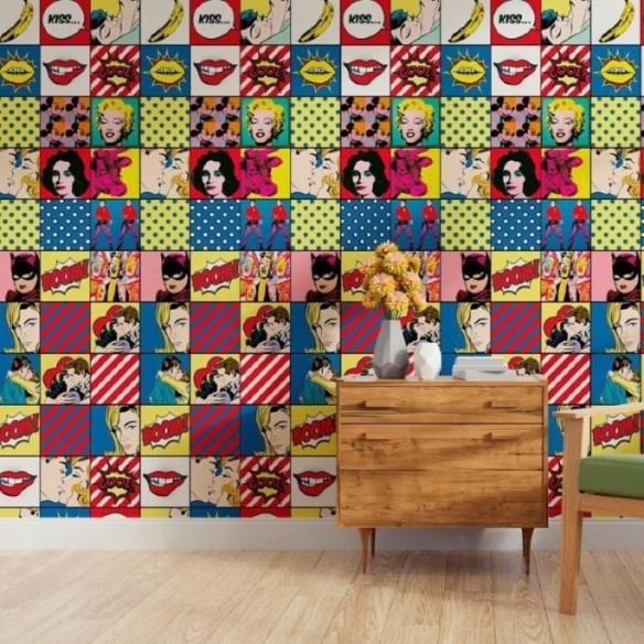 Papel de Parede Adesivo Pop Art  N011026