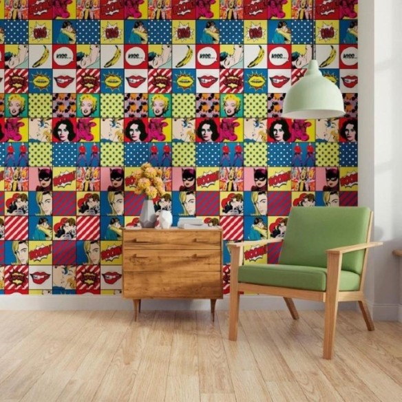 Papel de Parede Adesivo Pop Art  N011026