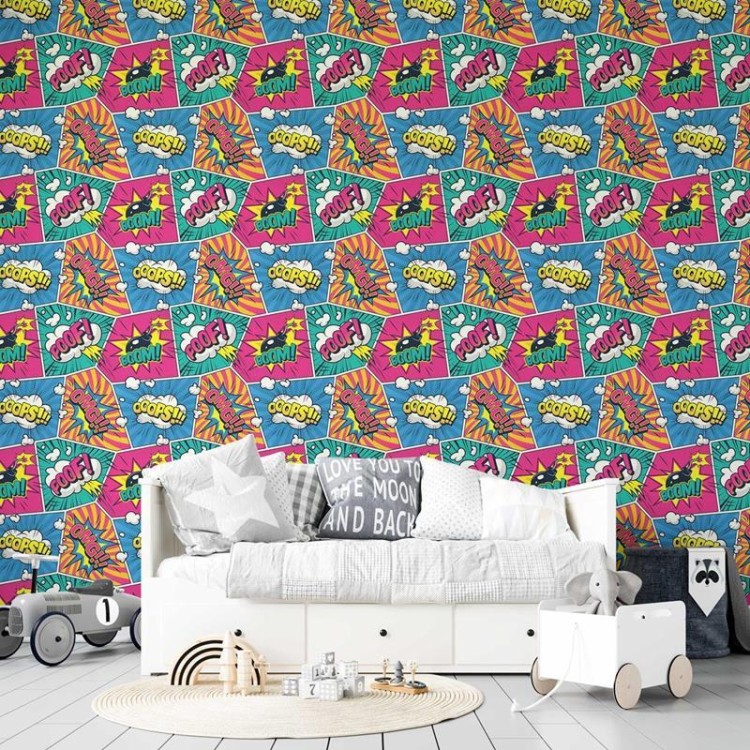 Papel de Parede Adesivo Pop Art Quadrinhos N05011