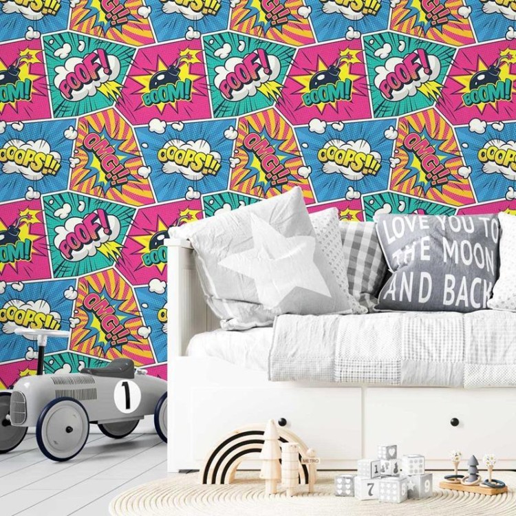 Papel de Parede Adesivo Pop Art Quadrinhos N05011