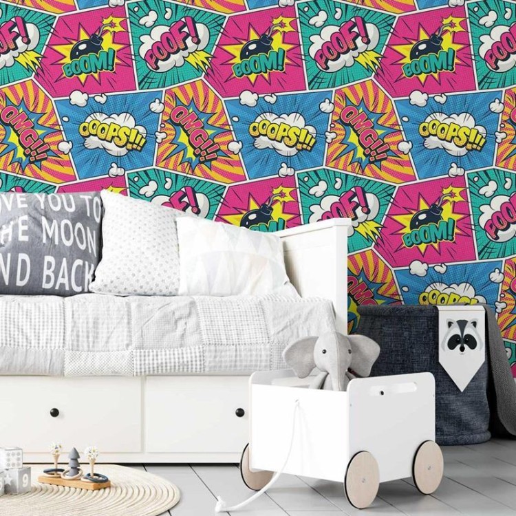 Papel de Parede Adesivo Pop Art Quadrinhos N05011