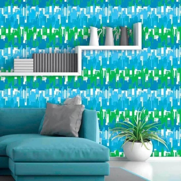 Papel de Parede Adesivo Prédios 357