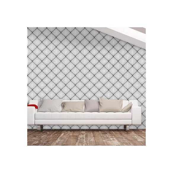 Papel de Parede Adesivo Preto e Branco 0203