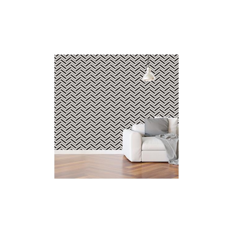 Papel de Parede Adesivo Preto e Branco N4173
