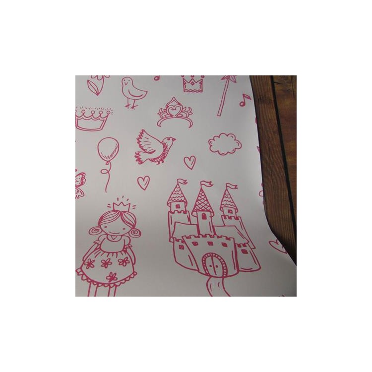 Papel de Parede Adesivo Princesa Rosa 276898322
