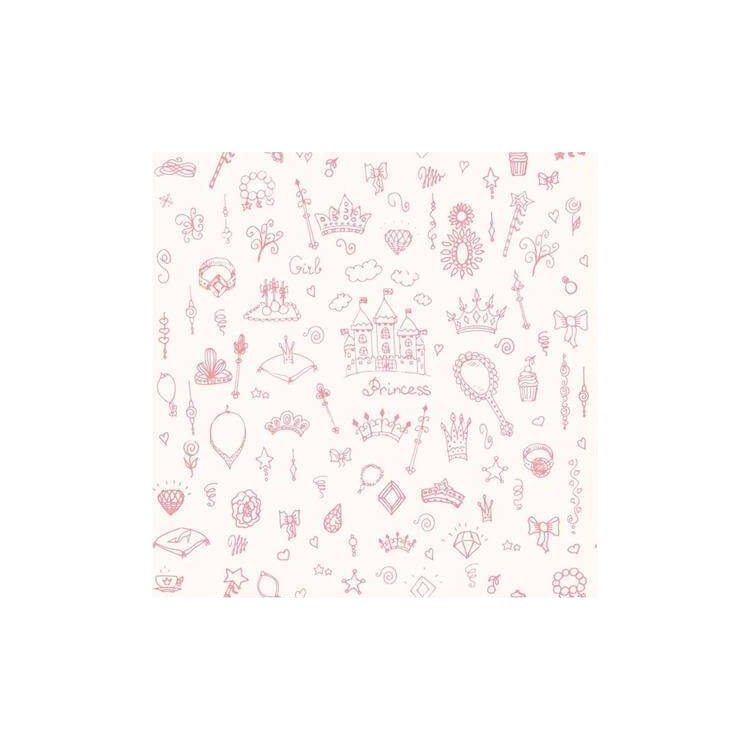 Papel de Parede Adesivo Princesa Rosa 302245538