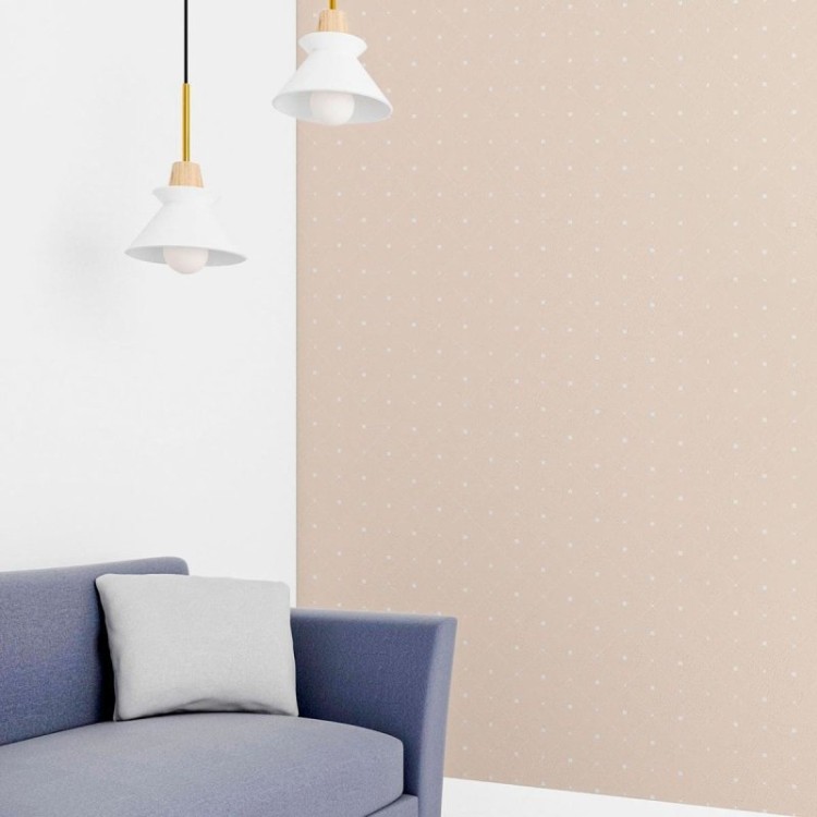Papel de Parede Adesivo Quadrados e Pontos N010105