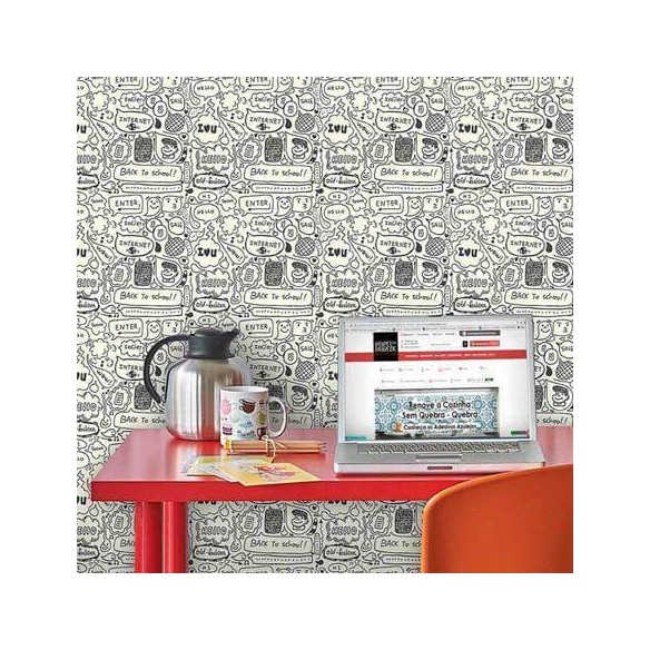 Papel de Parede Adesivo Quadrinhos 0183