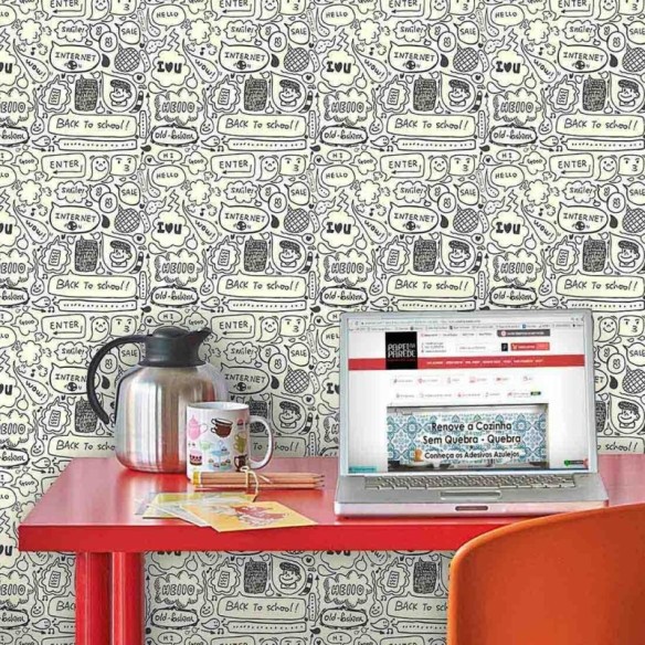 Papel de Parede Adesivo Quadrinhos 0183