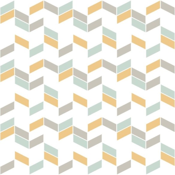 Papel de Parede Adesivo Releitura Chevron Amarelo N06294